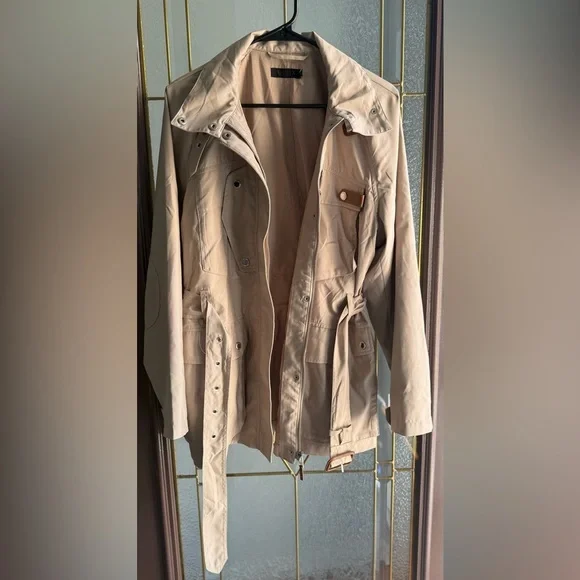 Lauren Ralph Lauren Water-Repellent Field Jacket Beige Khaki - Picture 2 of 5